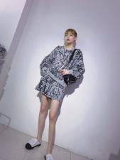 老花卫衣套装，女装卫衣/绒衫，G7V7