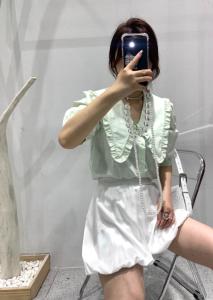 夏季新款 韩版娃娃领上衣,女装,邱小姐