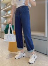 复古蓝大直筒，女装，cutiesistey