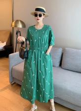 刺花宽松连衣裙，女装连衣裙，维多利亚