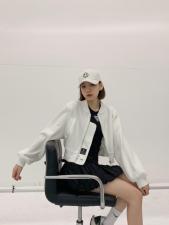 华夫格短外套，女装短外套，G7V7