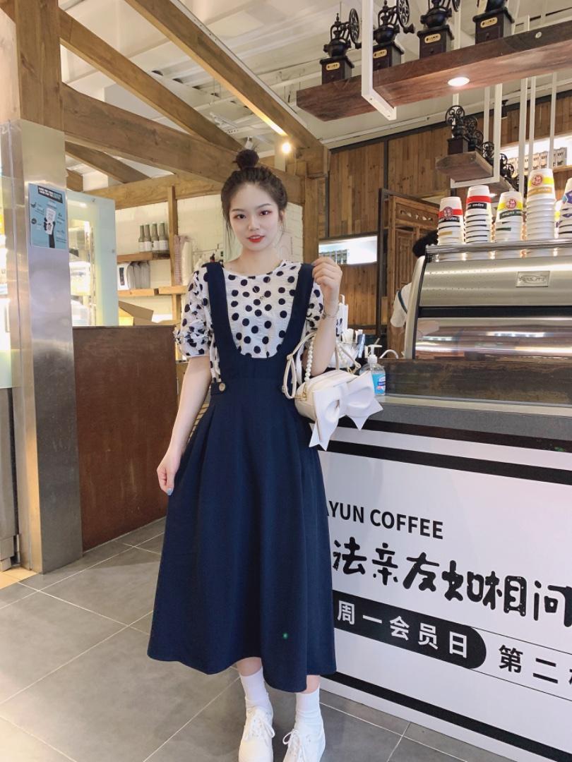 夏装韩版印花连衣裙，女装连衣裙，CL.chuling