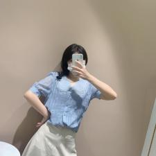 [现货]夏季新款娃娃领小衫，女装，嘉乐馨秀(4F)