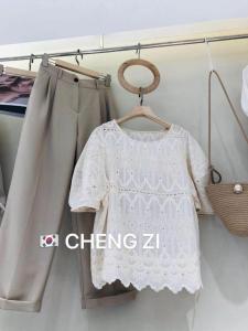 「夏季新款」简款西裤+刺绣上衣,女装,cheng zi