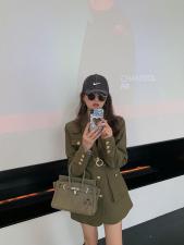 【春季新款】工装军绿气质西装，女装西装，F/TU