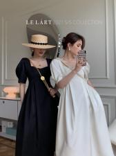 LELáRT夏季泡泡袖连衣裙，女装连衣裙，LE LART