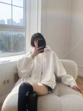 拉链设计外套，女装，G7V7
