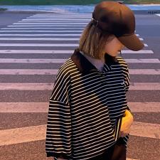 条纹polo衫，女装，Maymkon+