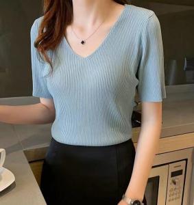 (现货) 夏季新品糖果色显瘦冰丝小衫,女装,艺尚丽人