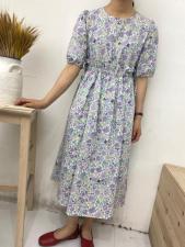 韩版中长款连衣裙韩版波西米亚现货，女装连衣裙，雨木其