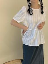 夏季新款韩系百搭纯色上衣，女装，Here Bella(5F)