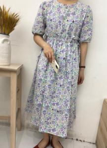 韩版中长款连衣裙韩版波西米亚现货,女装连衣裙,雨木其