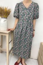 韩版中长款宽松显瘦连衣裙现货，女装连衣裙，雨木其