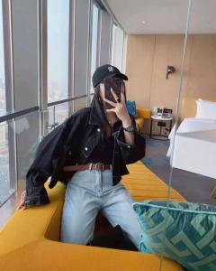 春款经典毛边牛仔,女装,金漫莎