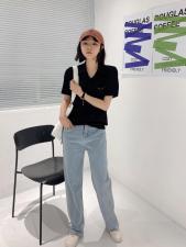 polo经典V领衫，女装，著朴