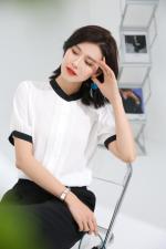 2021夏新款气质通勤上衣，女装，秋子丰色(1F)