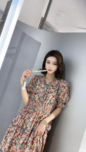 花系连衣裙,女装连衣裙,迈时尚