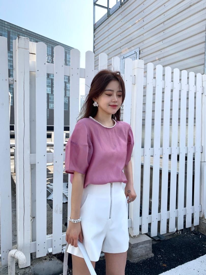 夏季新款韩版短袖上衣，女装，邱小姐
