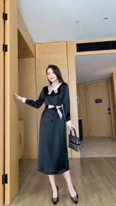 2021春装醋酸新款连衣裙,女装连衣裙,恋语随风