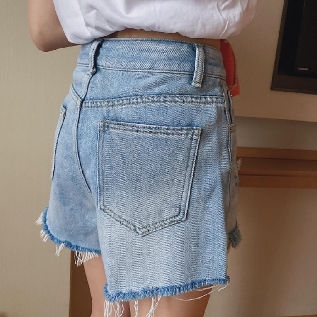 不规则牛仔短裤，女装，cutiesistey