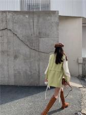【春季新款】自制米拼绿西装，女装西装，FZ