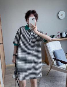 6981条纹字母裙,女装,续加