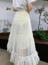 2021春季网纱半裙，女装半身裙，曼希野
