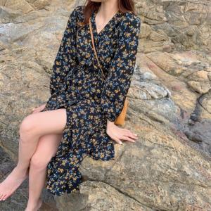 【现货】花色连衣裙,女装连衣裙,郭郭家
