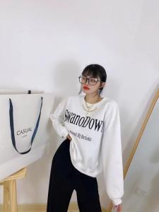 Simple.简希2021款春季欧美风新款字母印花卫衣,女装卫衣/绒衫,simple简希
