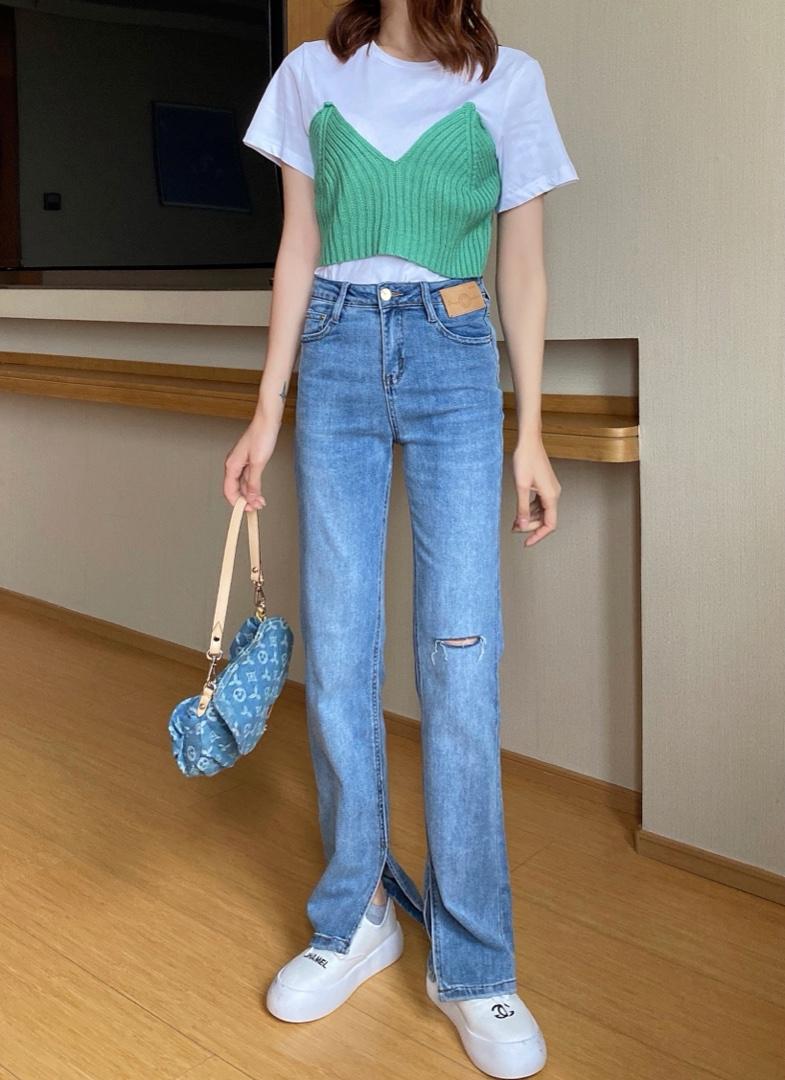 开衩小微喇，女装，cutiesistey