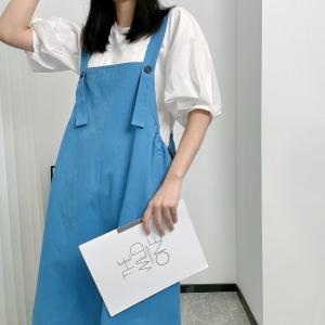 两件套 工装风 背带裙，女装，伊媚儿