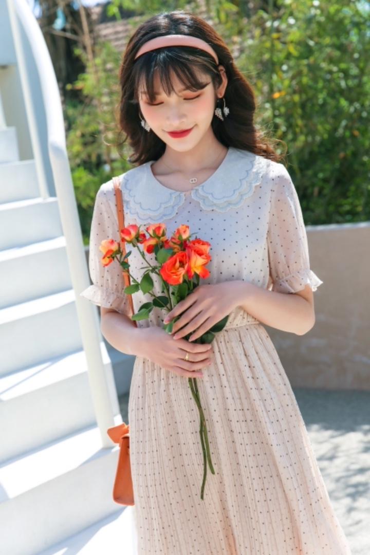 网纱仙女气质连衣裙，女装连衣裙，如问