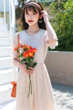 网纱仙女气质连衣裙，女装连衣裙，如问