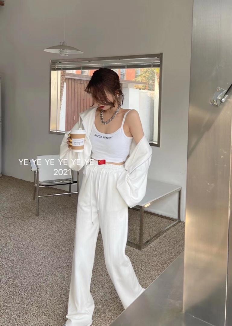 Simple.简希2021春新款字母图案洋气网红风三件套装，女装职业装，simple简希