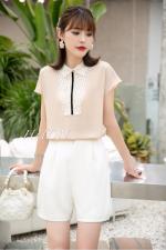 【现货】2021新款夏装雪纺小衫，女装，红火丹妮