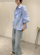 泡泡袖衬衫，女装衬衫，TG&OR 芮+