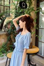 两件套，兰桔两色三码MLXL，女装，票意情
