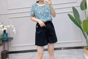 现货、卡通图案圆领上衣,女装,艾妮莉