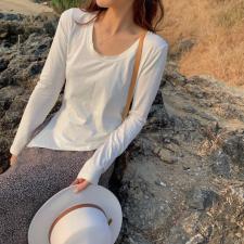 【现货】设计款下摆不对称T，女装，郭郭家
