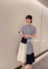 韩版新款衬衫连衣裙，女装衬衫，HEMAIXI 和麥熙