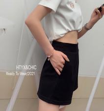 夏季新款T恤短裤，女装T恤，HTYX(6F)