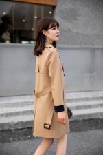 春装订货款：空气层面料休闲外套风衣M到XXL，女装风衣，拉思维加丝