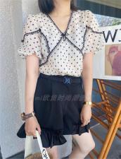 2021植绒小花小衫，女装，千衣百顺