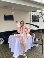 【春季新款】自制高品质薄西装粉色，女装西装，FZ