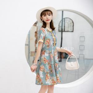 现货供应：夏装新款韩版休闲连衣裙M一XXL,女装连衣裙,拉思维加丝