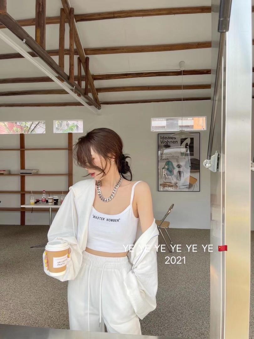 Simple.简希2021春新款字母图案洋气网红风三件套装，女装职业装，simple简希
