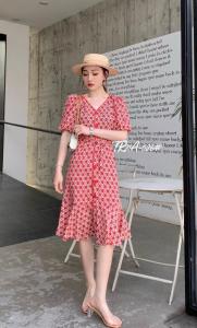 夏季新款碎花连衣裙,女装连衣裙,斯瑞威