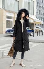2021冬季新款加厚羽绒棉，女装，红.炫影