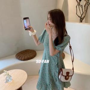 夏季新款碎花修身小短裙，女装，素凡 SU·FAN