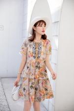 夏装新款、现货、韩版潮流时尚连衣裙M一XXL，女装连衣裙，拉思维加丝